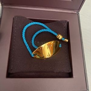 Monica Vinader Nura Friendship bracelet mallard blue